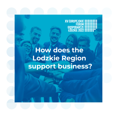 How does Lodzkie Region support business?